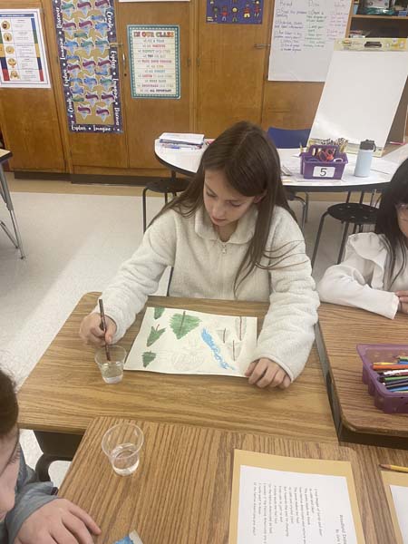 Students working on classwork